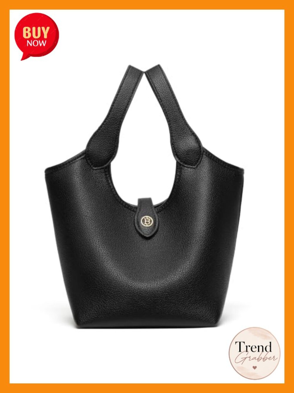 Small Bucket Crossbody Bag Textured Fabric Vegan Leather Adjustable Strap